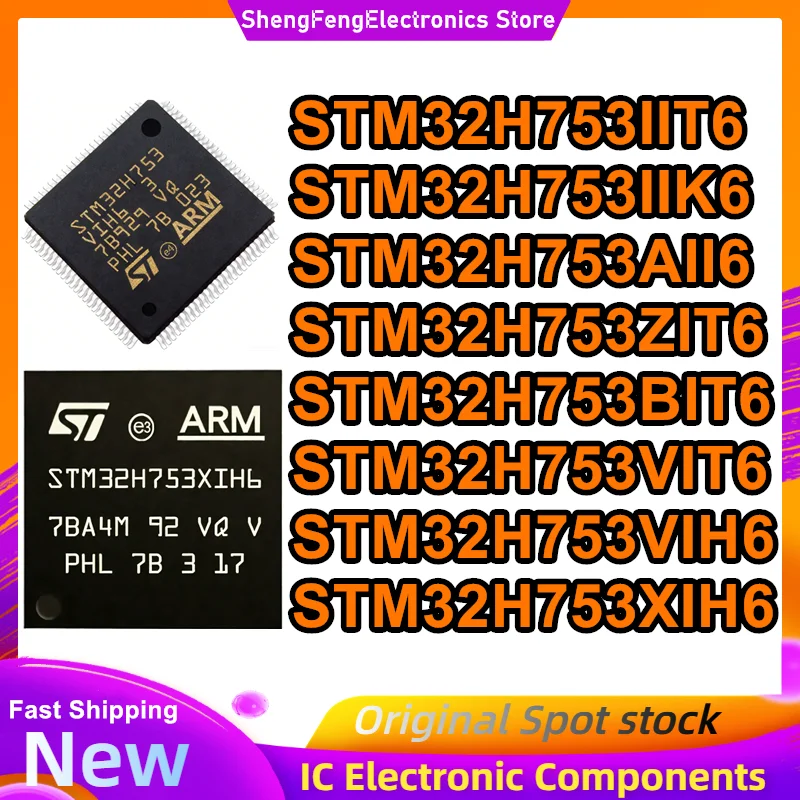 Новые микросхемы STM32H753IIT6, STM32H753IIK6, STM32H753BIT6, STM32H753AII6, STM32H753ZIT6, STM32H753VIT6, STM32H753VIH6, STM32H753XIH6
Новые микросхемы STM32H753IIT6, STM32H753IIK6, STM32H753BIT6, STM32H753AII6, STM32H753ZIT6, STM32H753VIT6, STM32H753VIH6, STM32H753XIH6