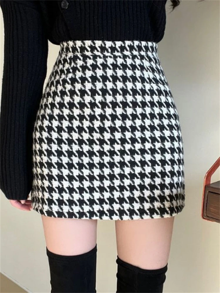 High Waist Plaid Woolen Skirt Women Spring Autumn plus Size Slimming Sexy Wrap around Short Skirt One Step Skirt
High Waist Plaid Woolen Skirt Women Spring Autumn plus Size Slimming Sexy Wrap around Short Skirt One Step Skirt