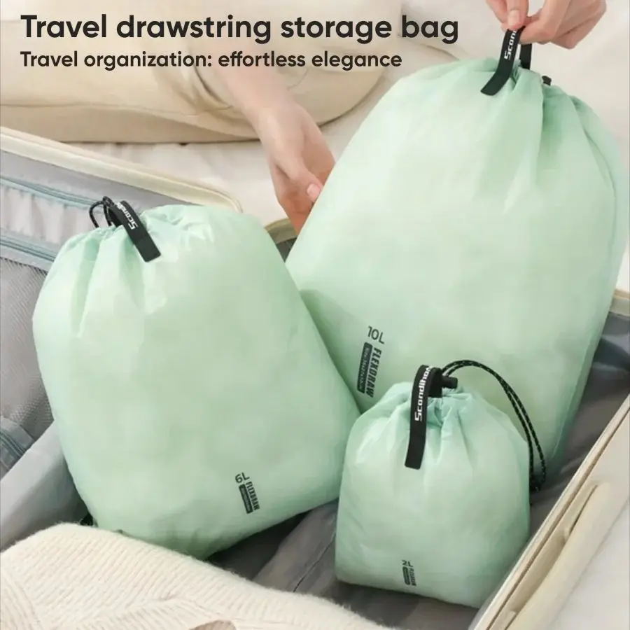 Складная дорожная сумка для хранения на шнурке, легкий водонепроницаемый упаковочный органайзер, сумка для хранения одежды, обуви, чемодана для стирки
Складная дорожная сумка для хранения на шнурке, легкий водонепроницаемый упаковочный органайзер, сумка для хранения одежды, обуви, чемодана для стирки