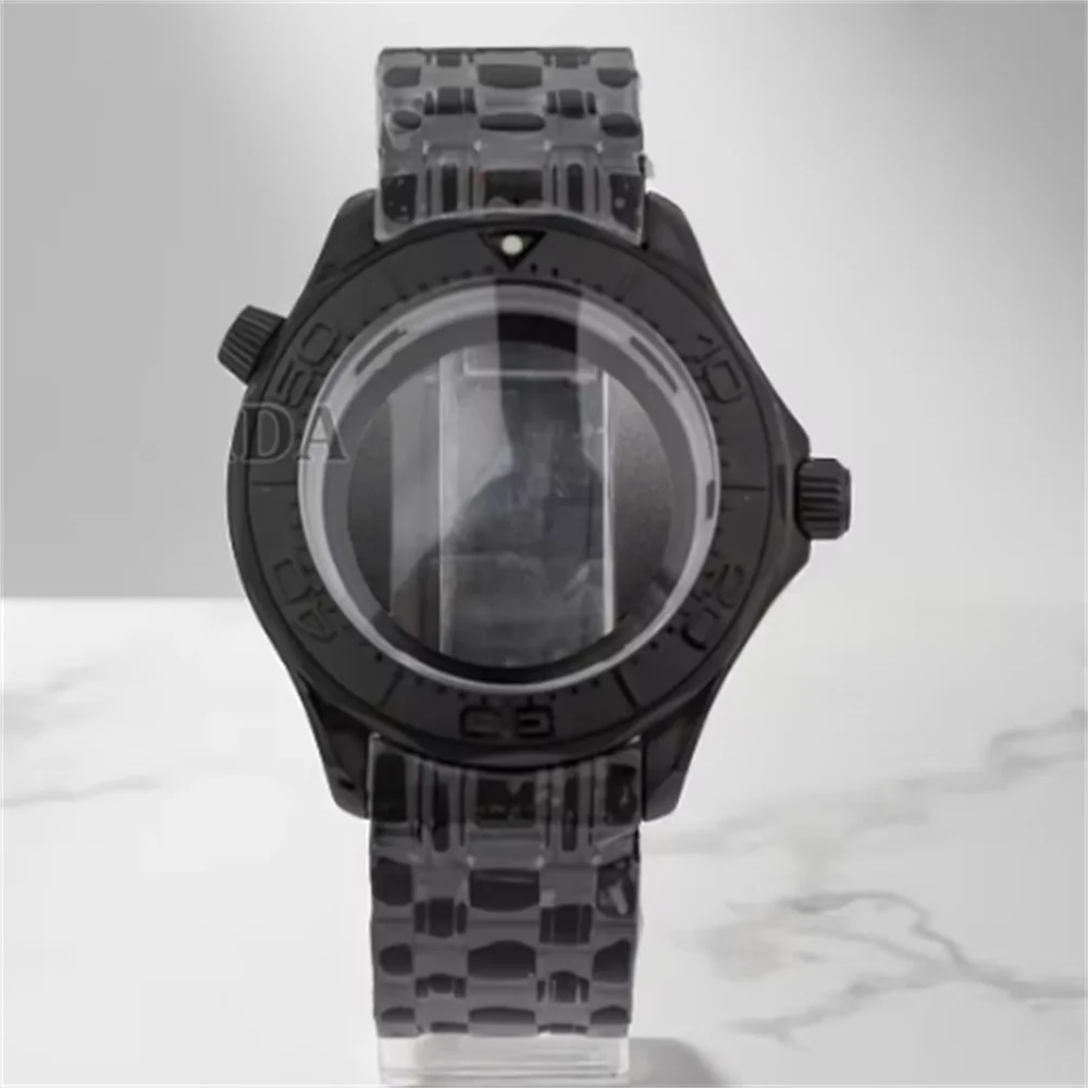 42mm Black Mens Watch Case Bracelet Sapphire Glass10ATM Waterproof Case For Seamaster 300 NH35 NH36 Movement Fit 31mm Dial Parts
42mm Black Mens Watch Case Bracelet Sapphire Glass10ATM Waterproof Case For Seamaster 300 NH35 NH36 Movement Fit 31mm Dial Parts