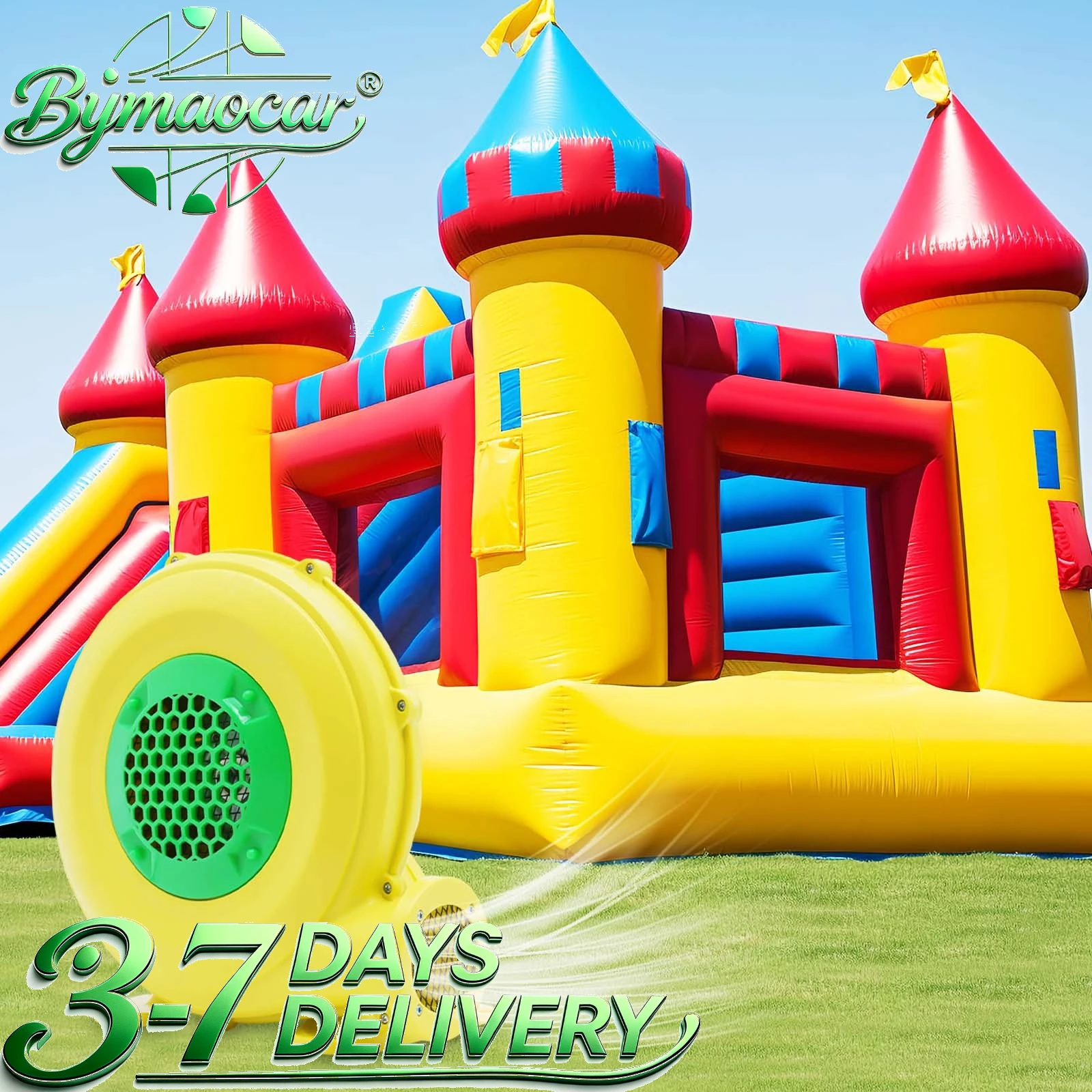 450W Inflatable Blower 110V, Replacement Yard Air 3250RPM 1500Pa 424CFM High Pressure, Quick Inflation Low Noise 70dB, Copper Aluminum Motor Durable, Protective Cover & Mesh Guard Safety Design, for Cash Cube Bounce House Pool Toy Balloon Decoration
450W Inflatable Blower 110V, Replacement Yard Air 3250RPM 1500Pa 424CFM High Pressure, Quick Inflation Low Noise 70dB, Copper Aluminum Motor Durable, Protective Cover & Mesh Guard Safety Design, for Cash Cube Bounce House Pool Toy Balloon Decoration