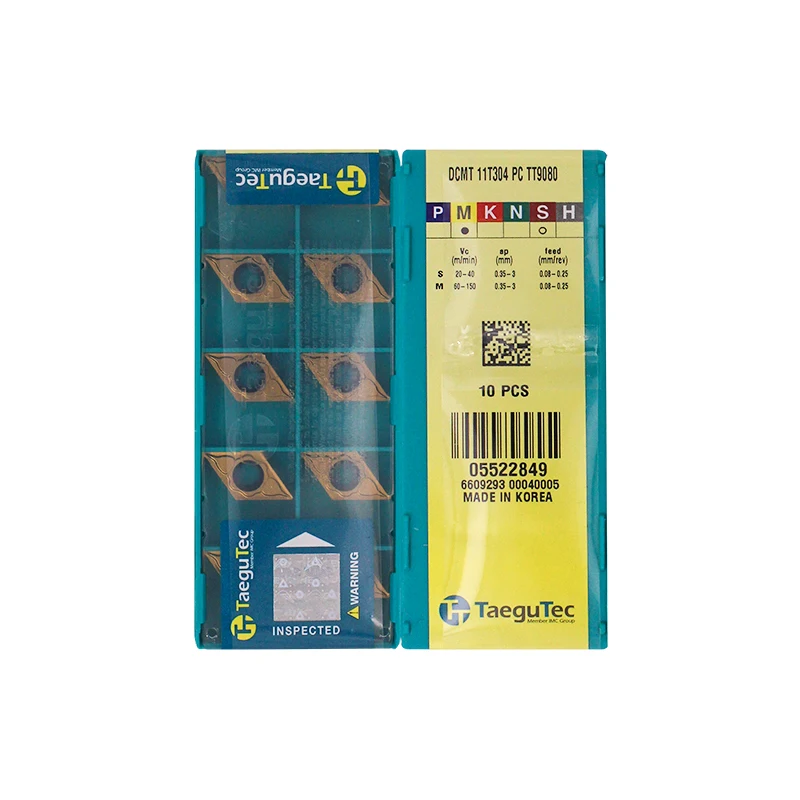 Токарные пластины TaeguTec, оригинальные DCMT070204 DCMT070208 DCMT11T304 DCMT11T308 PC TT9080 CT3000 TT8115 TT8125, для токарных станков с ЧПУ, 10 шт.
Токарные пластины TaeguTec, оригинальные DCMT070204 DCMT070208 DCMT11T304 DCMT11T308 PC TT9080 CT3000 TT8115 TT8125, для токарных станков с ЧПУ, 10 шт.