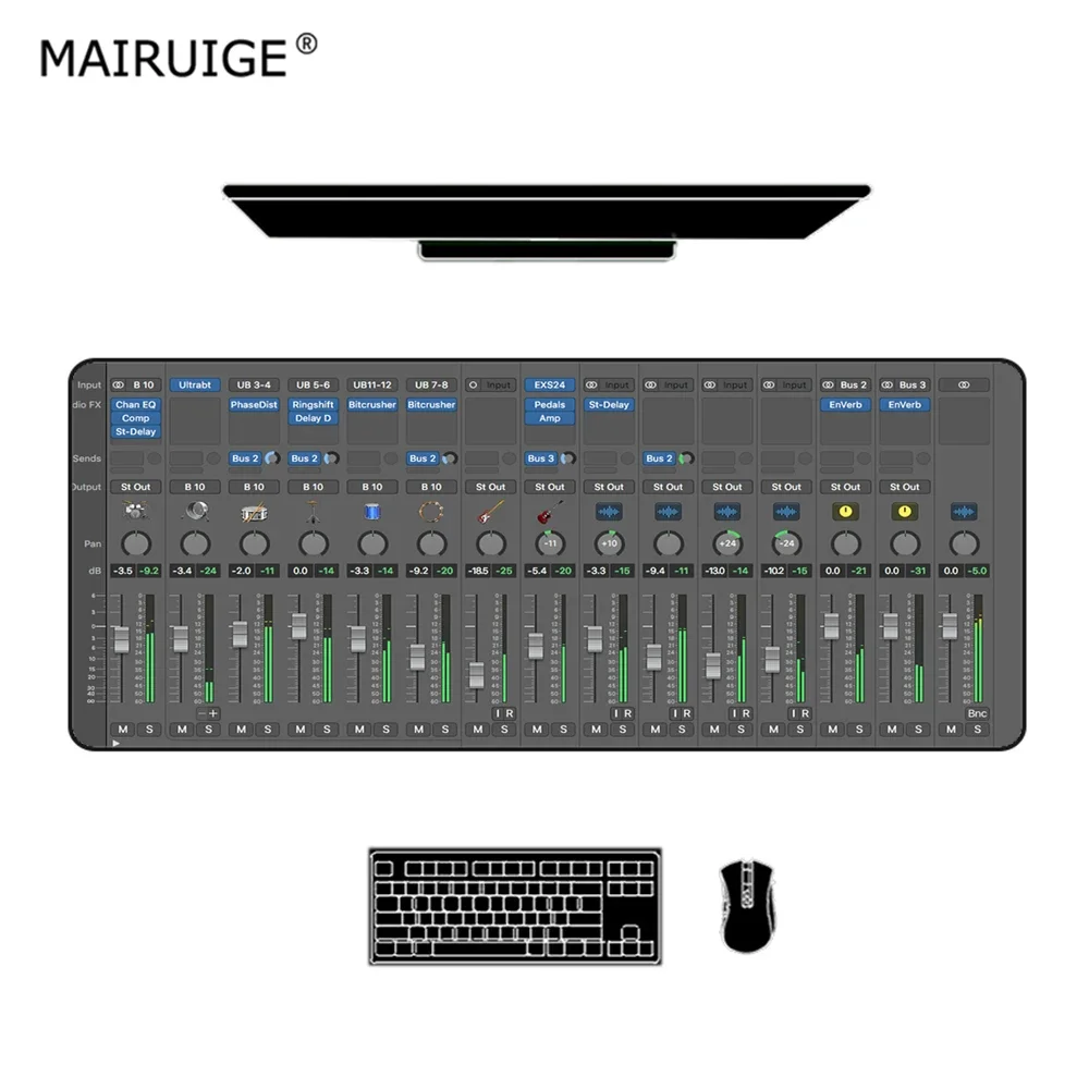 Keyboard Pad Audio Mixer Mouse Pad XXL Mixing Console Game Desk Mat Gaming Mat PC Mousepad Large 900X400mm Setup Gaming Mats
Keyboard Pad Audio Mixer Mouse Pad XXL Mixing Console Game Desk Mat Gaming Mat PC Mousepad Large 900X400mm Setup Gaming Mats