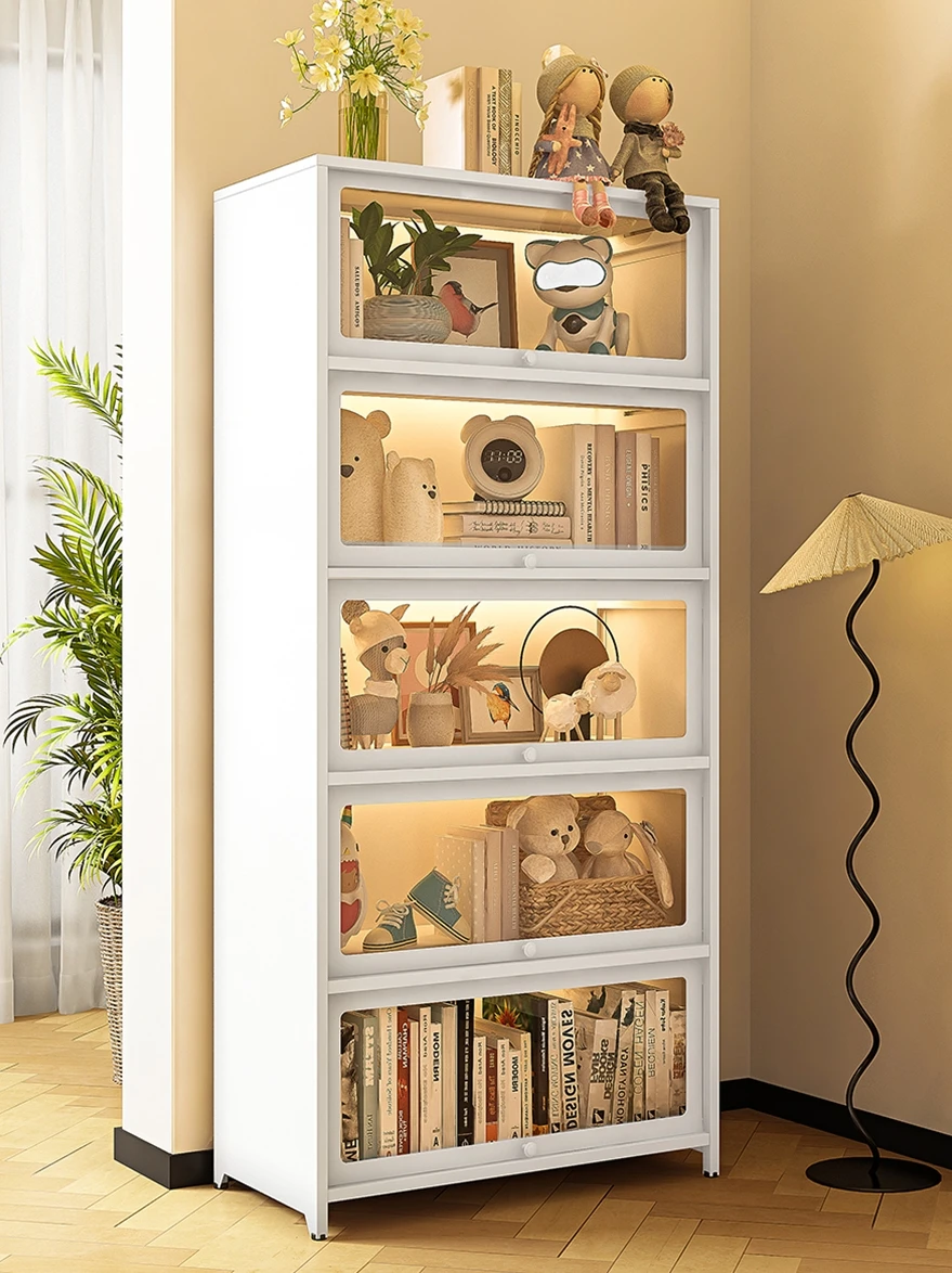 Household bookcase Children's bookshelf Living room display Iron pain cabinet with door Dust-proof locker Floor shelf 
Household bookcase Children's bookshelf Living room display Iron pain cabinet with door Dust-proof locker Floor shelf