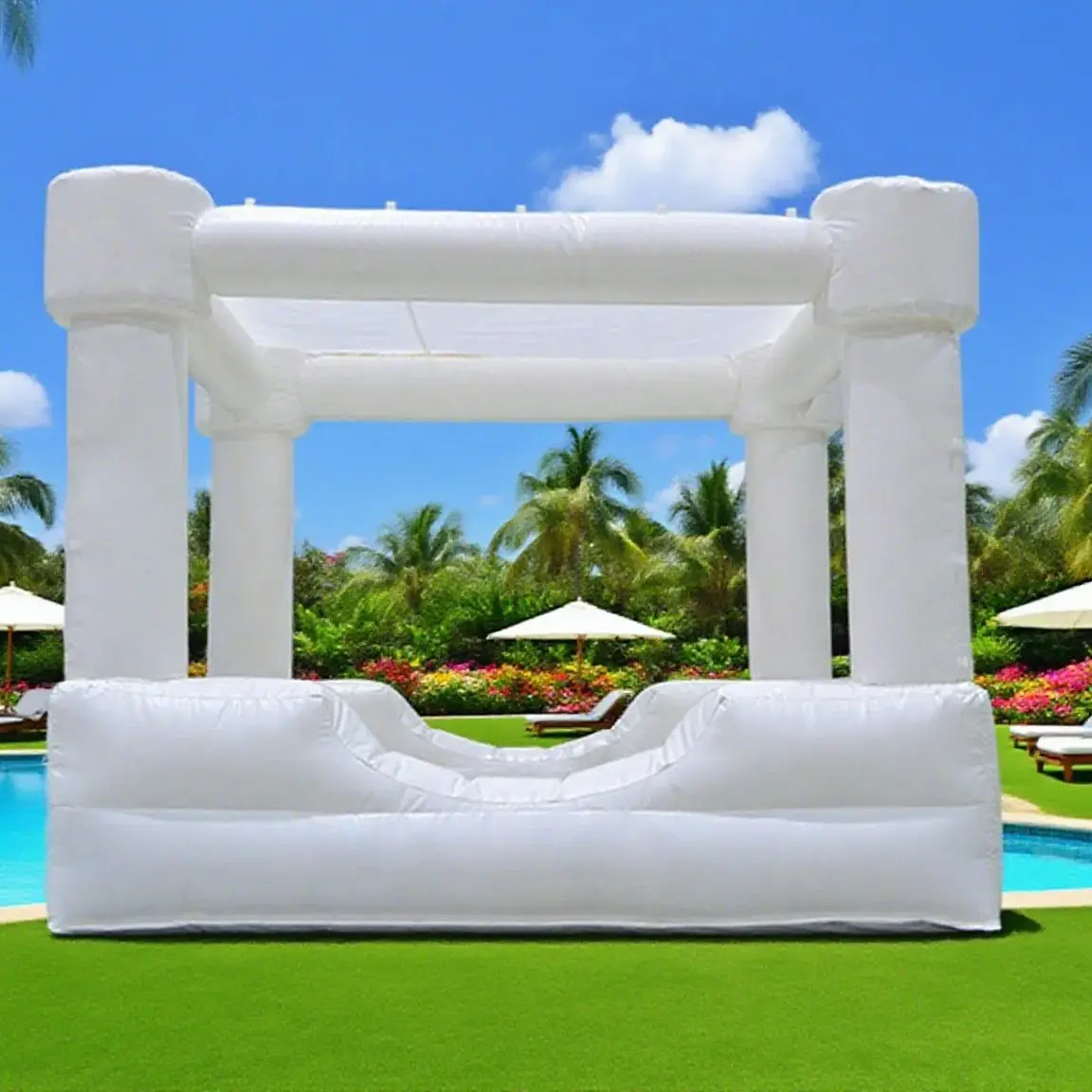 Ball Pit Wedding Parties PVC white Outdoor Playhouse Inflatable Bouncer Castle with Blower
Ball Pit Wedding Parties PVC white Outdoor Playhouse Inflatable Bouncer Castle with Blower