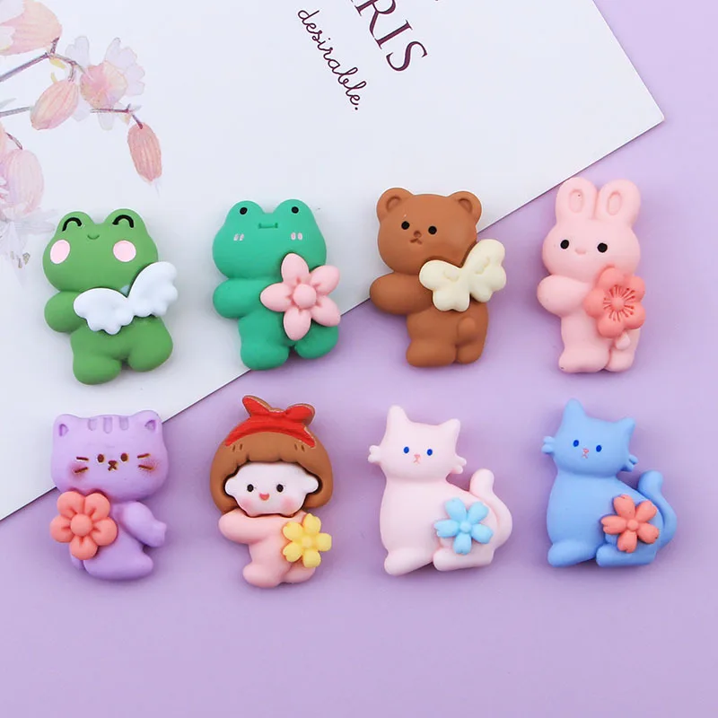 100pcs New Cute Mini Wings Flowers Cartoon Animal Flat Back Resin Cabochons Hairpin DIY Jewelry Craft Decoration Accessories
100pcs New Cute Mini Wings Flowers Cartoon Animal Flat Back Resin Cabochons Hairpin DIY Jewelry Craft Decoration Accessories