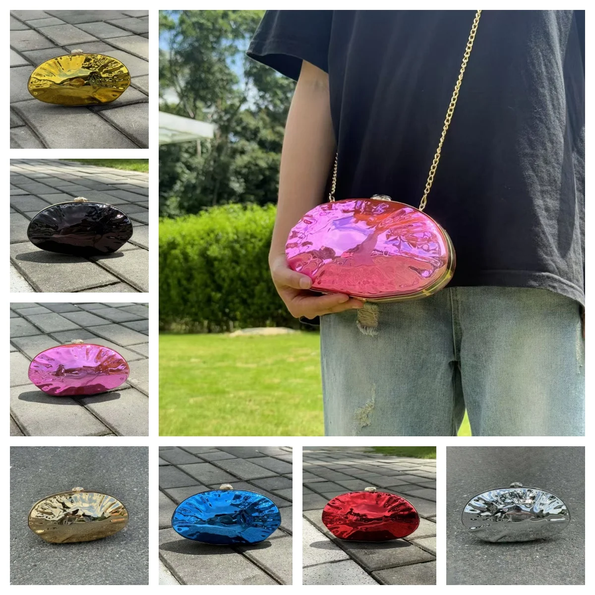Luxury Women Wedding Bridal Clutch Purse Bags Female Shell Acrylic Box Clutches Lady Gold Evening Bag Party Prom Stones Handbags
Luxury Women Wedding Bridal Clutch Purse Bags Female Shell Acrylic Box Clutches Lady Gold Evening Bag Party Prom Stones Handbags