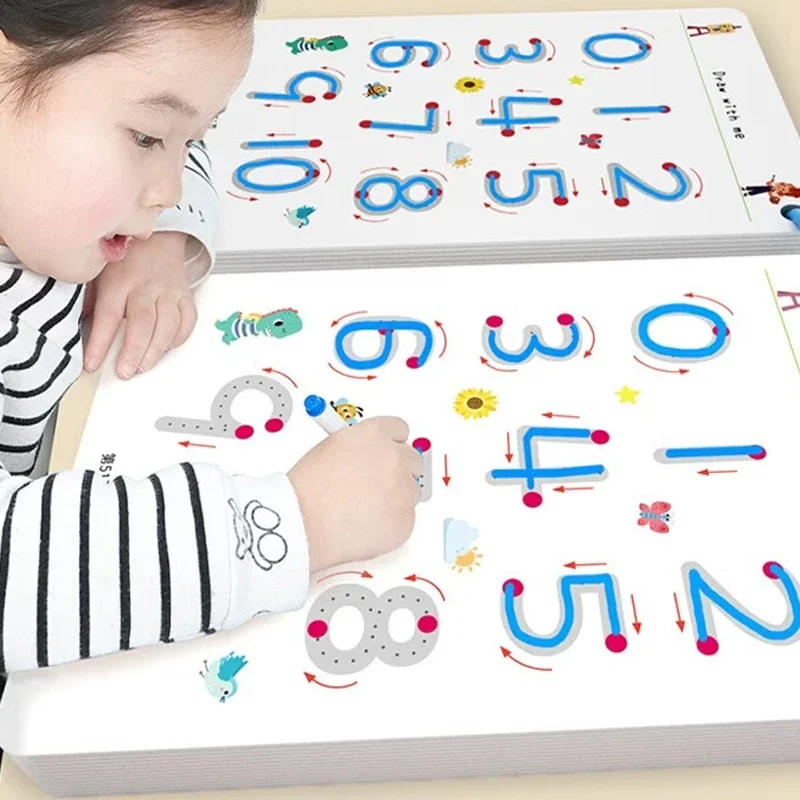 Training Book Reusable Magical Tracing Workbook Control Magic Practice Copybook Children Montessori Drawing Education Books
Training Book Reusable Magical Tracing Workbook Control Magic Practice Copybook Children Montessori Drawing Education Books