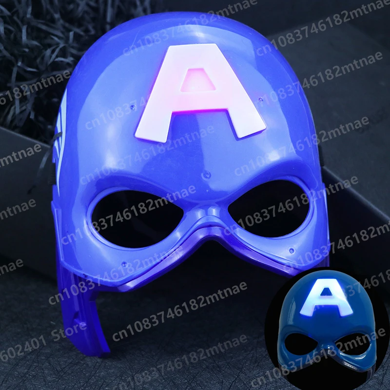 Cool Glowing Captain-Americas Mask Children's Cosplay Party Led Light Mask Festival Film Props Children's Funny Toys Gifts
Cool Glowing Captain-Americas Mask Children's Cosplay Party Led Light Mask Festival Film Props Children's Funny Toys Gifts