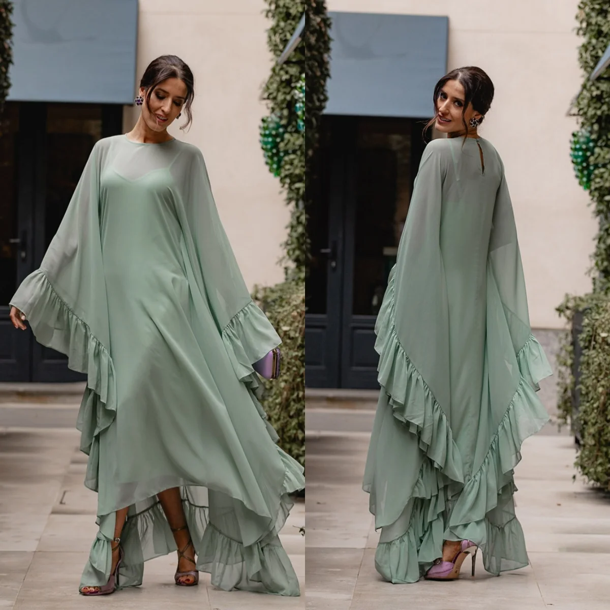 Customized Simple Green Chiffon Evening Dress Elegant O-Neck Long Sleeves Homecoming Dresses Exquisite Special Occasi
Customized Simple Green Chiffon Evening Dress Elegant O-Neck Long Sleeves Homecoming Dresses Exquisite Special Occasi