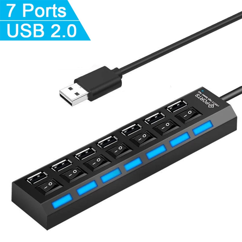 Высокоскоростной 7-портовый мульти-разветвитель USB 2.0 USB-концентратор 2.0 Используйте адаптер питания Несколько расширительных переключателей Кабельный концентратор 30 см Док-станции
Высокоскоростной 7-портовый мульти-разветвитель USB 2.0 USB-концентратор 2.0 Используйте адаптер питания Несколько расширительных переключателей Кабельный концентратор 30 см Док-станции