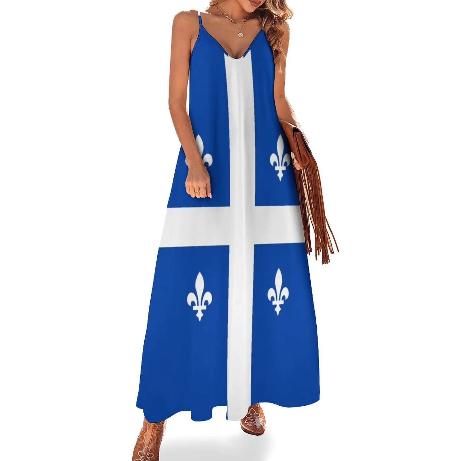 Fleurdelisé, Quebec Flag Sleeveless Dress Womens dresses long sleeve dress loose summer dress cute
Fleurdelisé, Quebec Flag Sleeveless Dress Womens dresses long sleeve dress loose summer dress cute