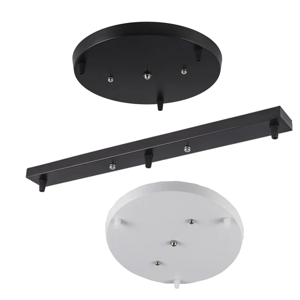 Pendant Lamp Black/White Iron Pendant Lamp Bases 3holes Accessories Black White Round Rectangular Rose Canopy Plate
Pendant Lamp Black/White Iron Pendant Lamp Bases 3holes Accessories Black White Round Rectangular Rose Canopy Plate
