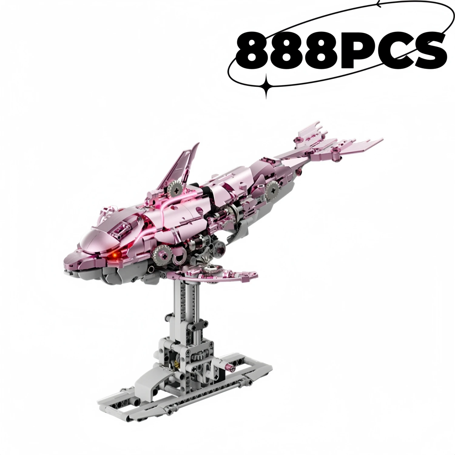 888PCS Blue/Pink Mechanical Dolphin Multi-joint Movable Lighting Building Blocks Animal Model Assembly Toys Girls Creative Gifts
888PCS Blue/Pink Mechanical Dolphin Multi-joint Movable Lighting Building Blocks Animal Model Assembly Toys Girls Creative Gifts