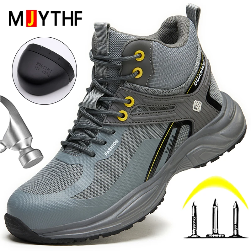 Breathable Outdoor Safety shoes Men Protection Boots Steel toe shoes Anti-smash Anti puncture Work Boots Security Shoes Non-slip
Breathable Outdoor Safety shoes Men Protection Boots Steel toe shoes Anti-smash Anti puncture Work Boots Security Shoes Non-slip