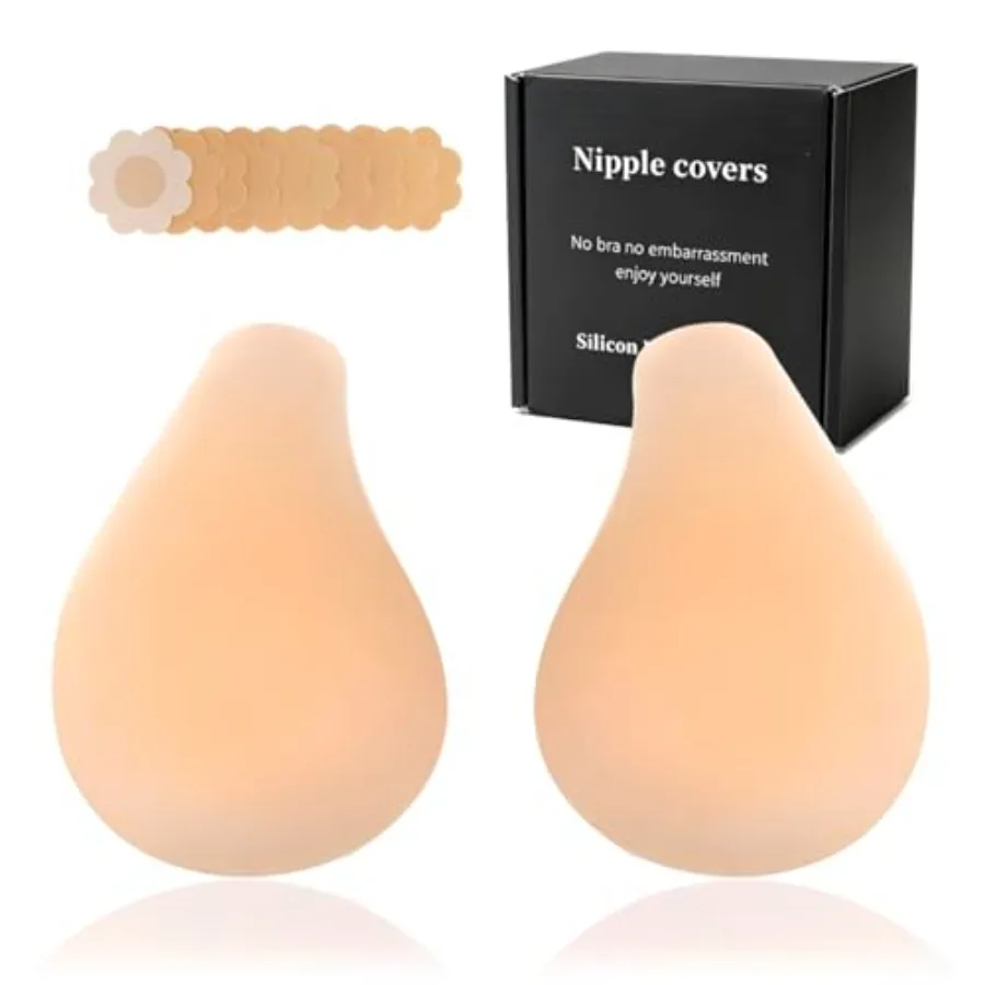 Women Nipple Covers Sticky Push up Adhesive Bra Ultra-Thin Added Lift Seamless Strapless Backless Wear
Women Nipple Covers Sticky Push up Adhesive Bra Ultra-Thin Added Lift Seamless Strapless Backless Wear