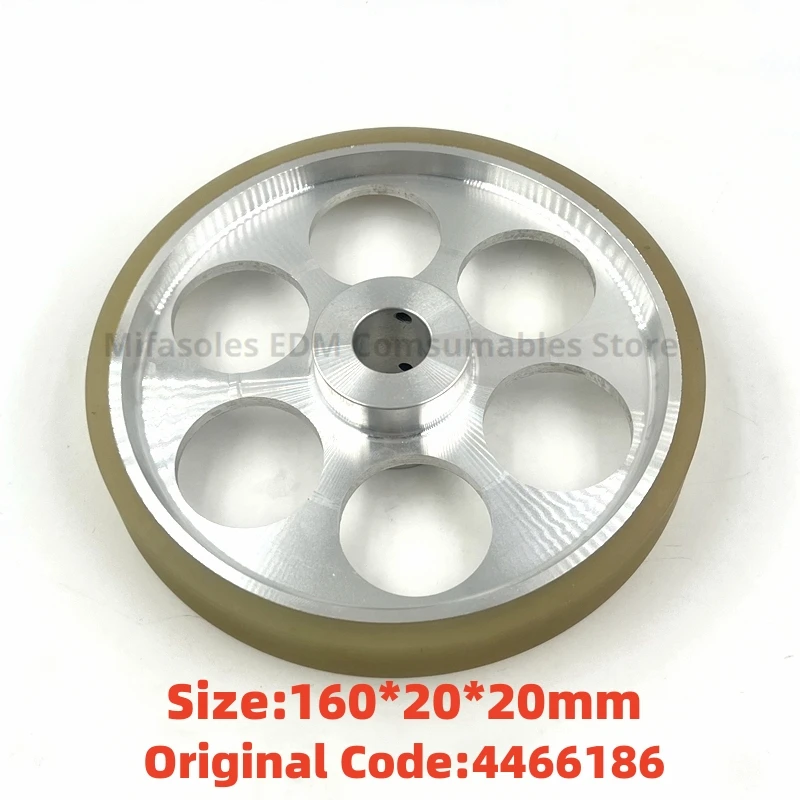 CNC EDM Parts S315 Urethane Tension Roller 160*20*20mm Code 4466186 for Seibu Low Speed Wire cutting Machine
CNC EDM Parts S315 Urethane Tension Roller 160*20*20mm Code 4466186 for Seibu Low Speed Wire cutting Machine