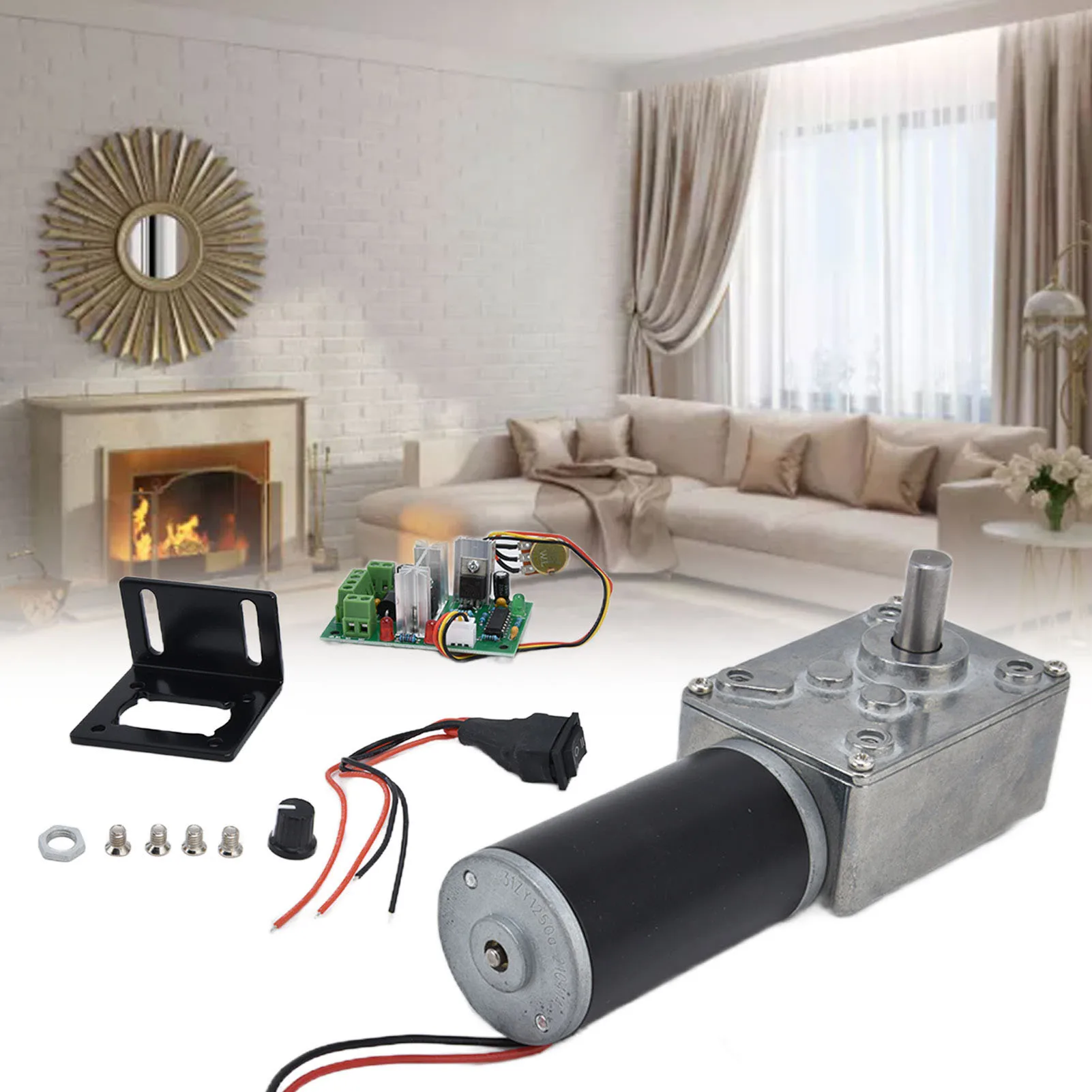 Direct Current Geared Motor DC12V Geared Motor Turbo Worm Speed Reduction Machinery Accessories with 8mm Shaft 5840‑31ZY
Direct Current Geared Motor DC12V Geared Motor Turbo Worm Speed Reduction Machinery Accessories with 8mm Shaft 5840‑31ZY
