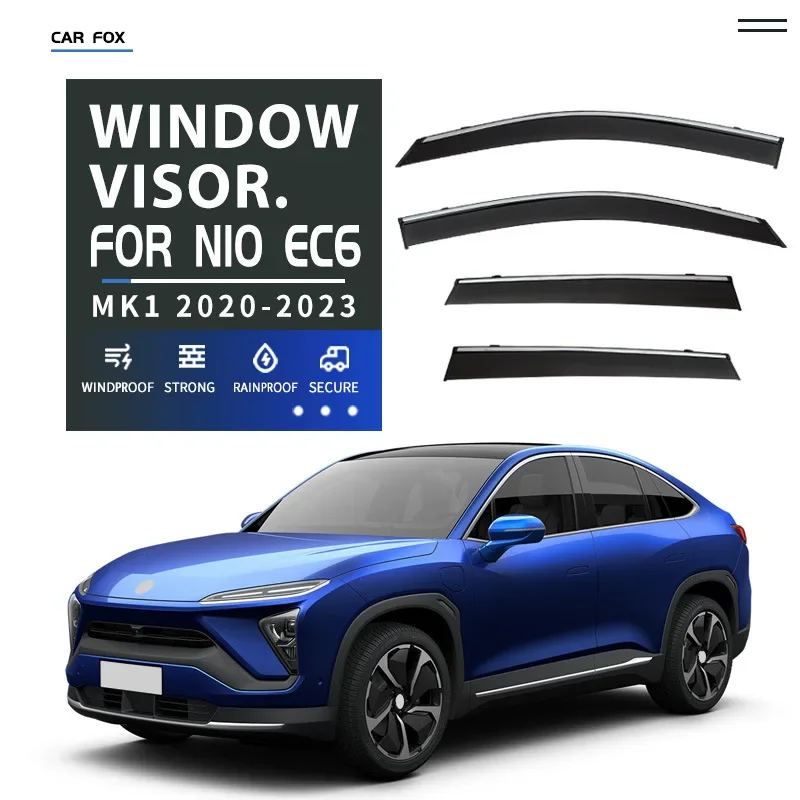 4Pcs For NIO EC6 2020+ Car Window Visor Awning Shelters Windshield Side Window Rain Sun Shade Auto Accessories Body Kit
4Pcs For NIO EC6 2020+ Car Window Visor Awning Shelters Windshield Side Window Rain Sun Shade Auto Accessories Body Kit