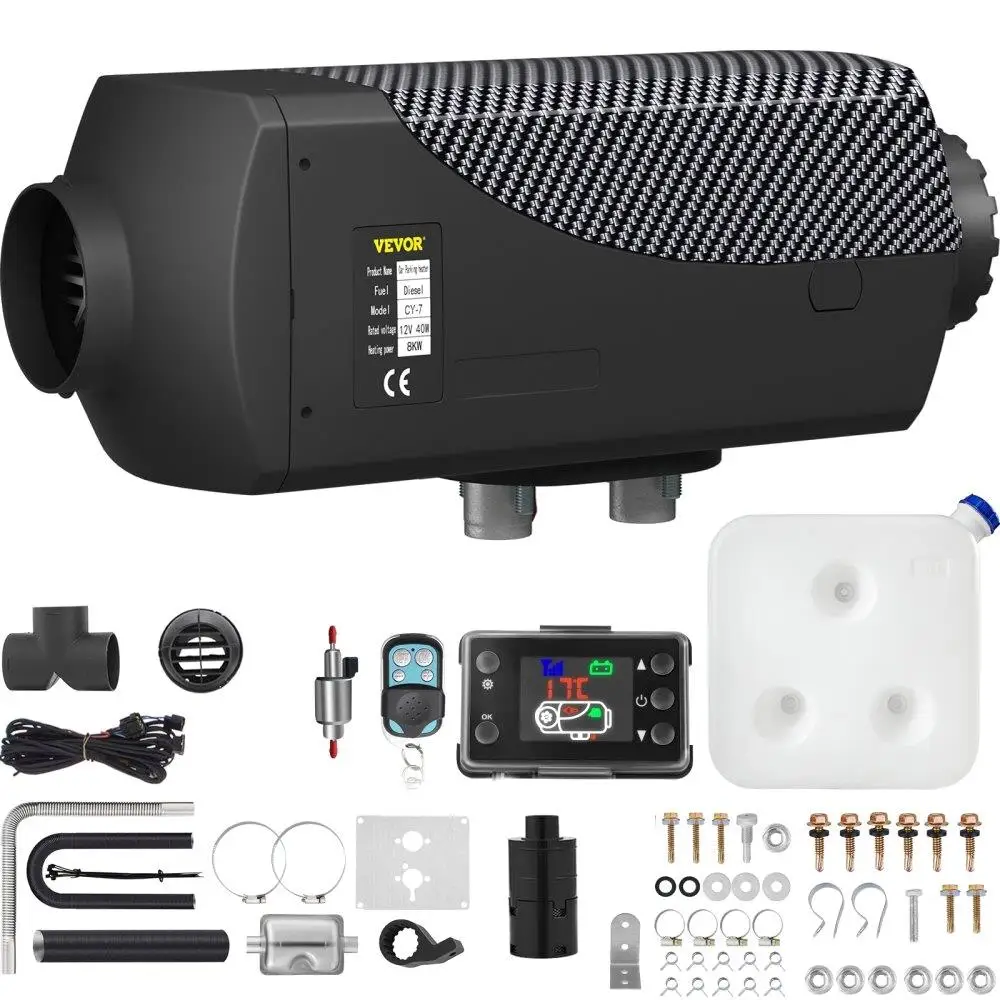 8000W Diesel Air Heater Muffler 12V Remote Control LCD Switch for Cars Trucks Motorhomes Boats Buses
8000W Diesel Air Heater Muffler 12V Remote Control LCD Switch for Cars Trucks Motorhomes Boats Buses