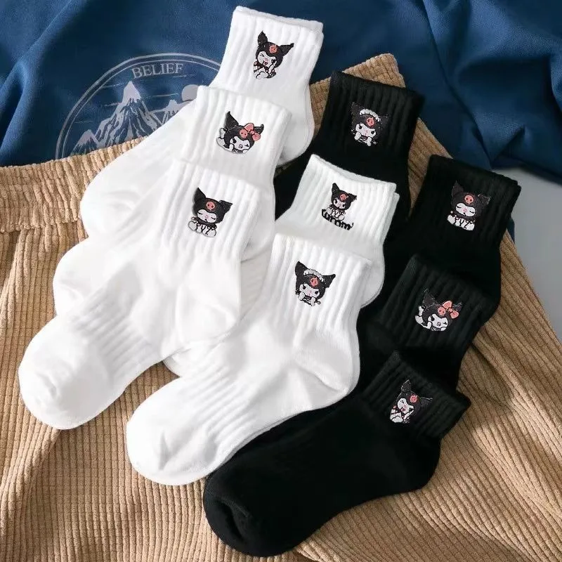 6Pcs Winter Sanrio Kuromi Long Socks Cute Student Motion Cotton Soft Embroidery Solid color Couple Sock Toys for Girl Gifts
6Pcs Winter Sanrio Kuromi Long Socks Cute Student Motion Cotton Soft Embroidery Solid color Couple Sock Toys for Girl Gifts