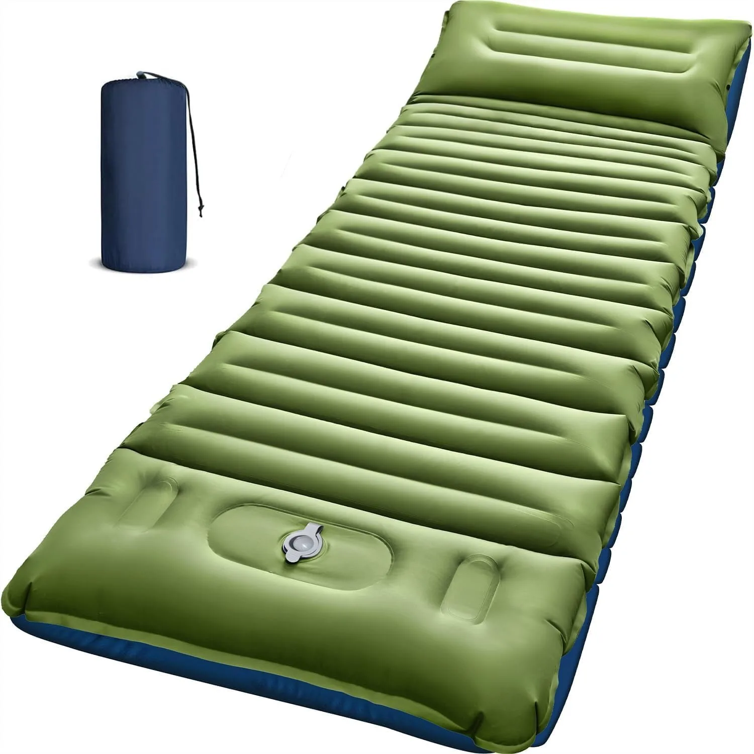 Ultralight Camping Sleeping Pad with Built-in Foot Pump, 5 Inch Thick Inflatable Mat for Backpacking and Tent
Ultralight Camping Sleeping Pad with Built-in Foot Pump, 5 Inch Thick Inflatable Mat for Backpacking and Tent