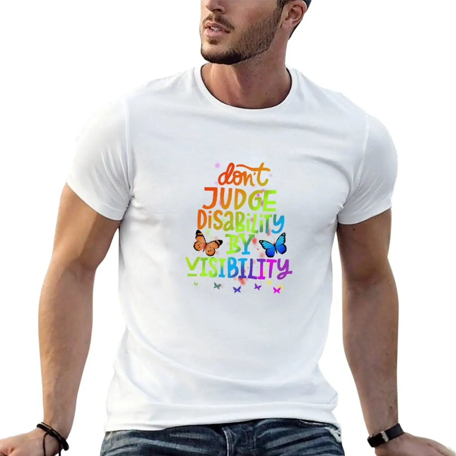 Don’t Judge Disability on Visibility T-Shirt t shirts for man pack cotton man tshirt t shirt for man 100 percent cotton T-shirt
Don’t Judge Disability on Visibility T-Shirt t shirts for man pack cotton man tshirt t shirt for man 100 percent cotton T-shirt