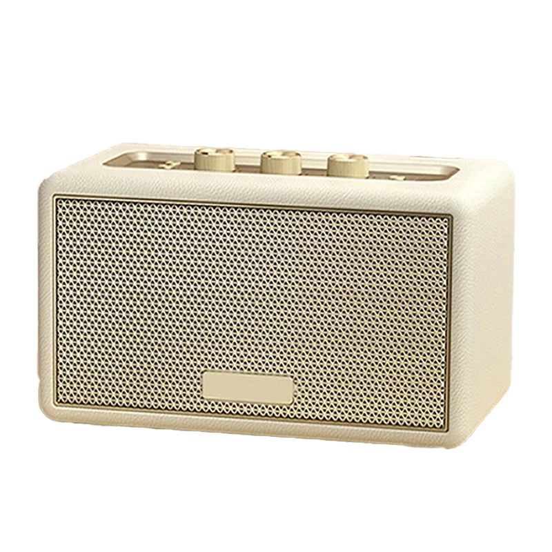 W100 Portable Bluetooth Speaker Wireless Bluetooth 5.3 Speaker 24-Hour Play Time, Elegant Retro Bluetooth Speaker
W100 Portable Bluetooth Speaker Wireless Bluetooth 5.3 Speaker 24-Hour Play Time, Elegant Retro Bluetooth Speaker