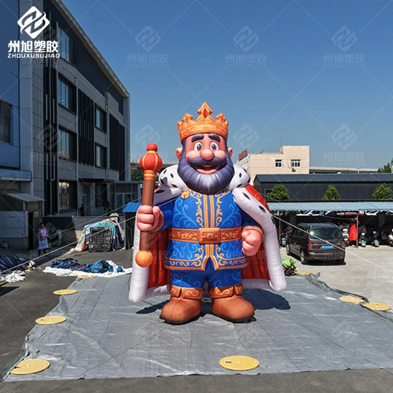 Giant Inflatable Royal King Character Mascot with LED Light Crown and Scepter Inflatable King for Night Event Decoration
Giant Inflatable Royal King Character Mascot with LED Light Crown and Scepter Inflatable King for Night Event Decoration