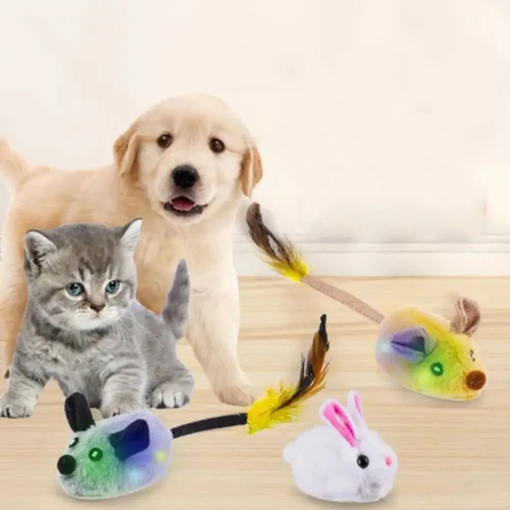 Interactive Electric Mice Cat Toy with Feather Random Walking Smart Running Mouse Toy Simulation Mice Plush Cat Baby
Interactive Electric Mice Cat Toy with Feather Random Walking Smart Running Mouse Toy Simulation Mice Plush Cat Baby