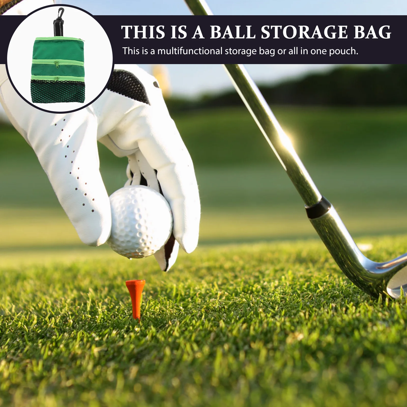 2pcs Golf Tee Bag Portable Storage Pouch With Zipper Durable Buckle For Balls Accessories Kit Golf Accessories
2pcs Golf Tee Bag Portable Storage Pouch With Zipper Durable Buckle For Balls Accessories Kit Golf Accessories