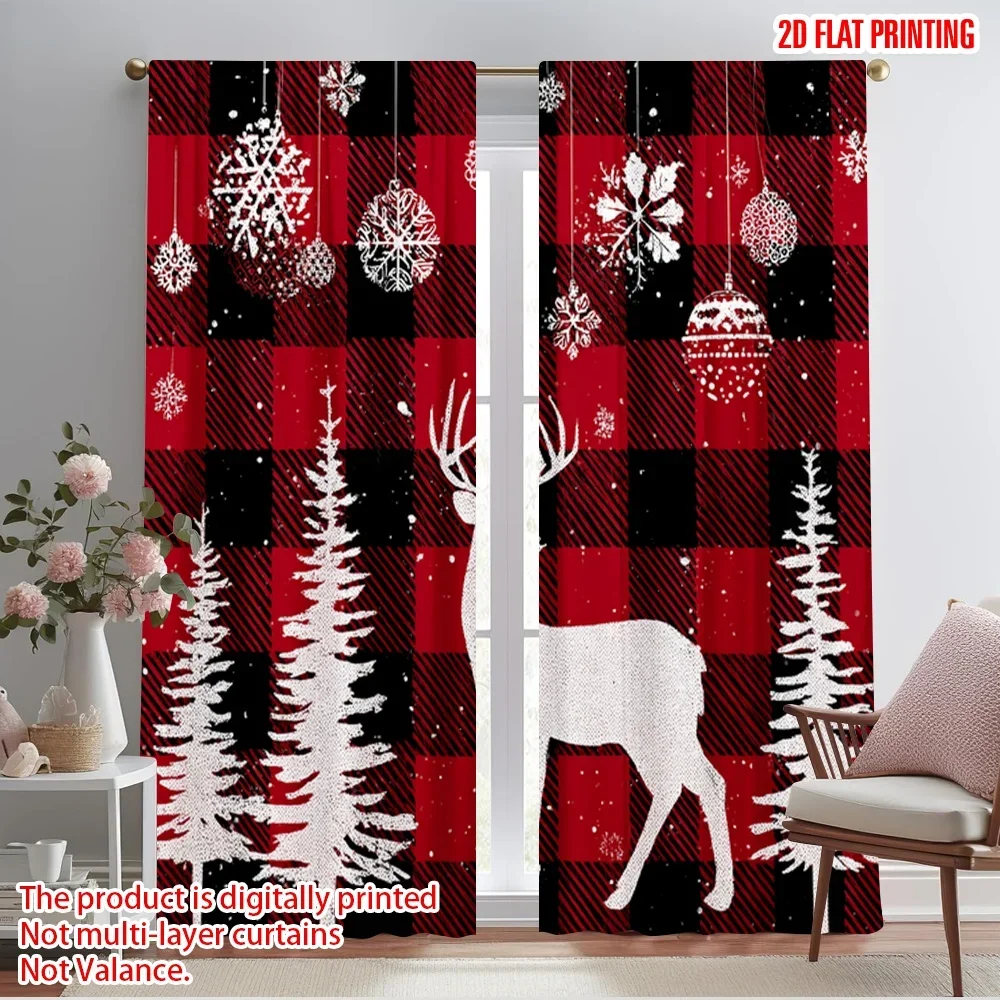2pcs,2D plane printing Curtains Cartoon elk and fir trees Versatile Polyester (without rod) Festive Ldeal for Bedroom, Living
2pcs,2D plane printing Curtains Cartoon elk and fir trees Versatile Polyester (without rod) Festive Ldeal for Bedroom, Living