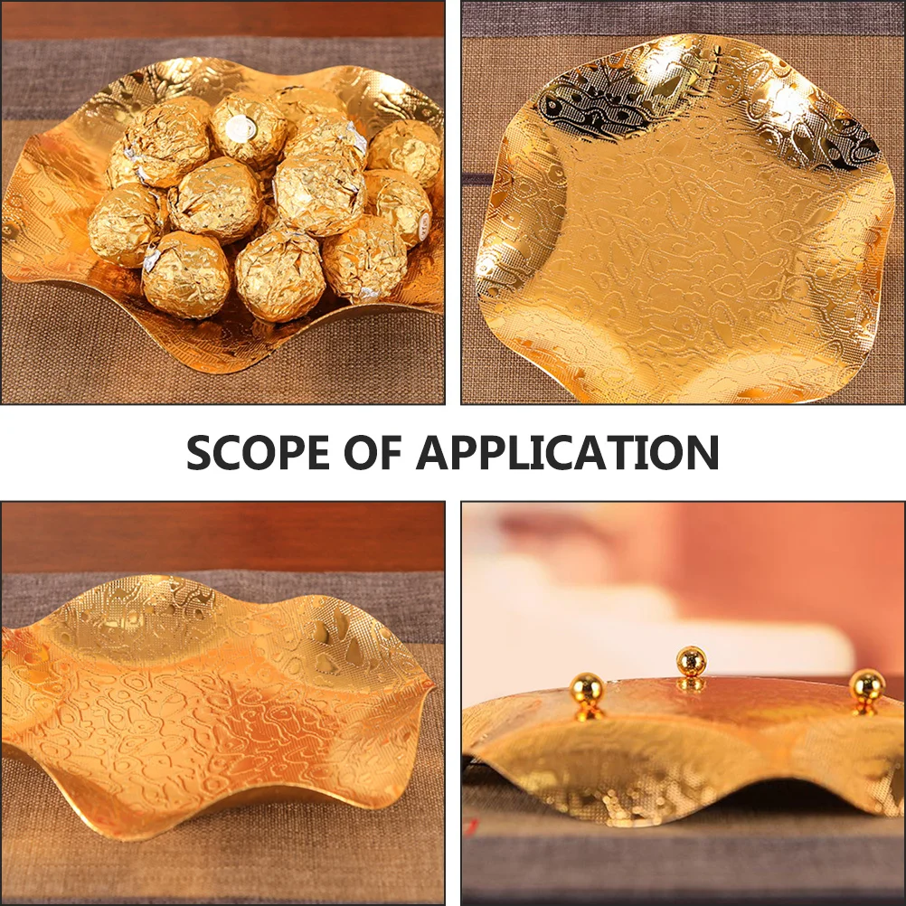 Decorative Alloy Candy Dish Snack Storage Tray for Home Desktop Fruits Nuts Cookies Dessert Serving Plate Fruit Plate
Decorative Alloy Candy Dish Snack Storage Tray for Home Desktop Fruits Nuts Cookies Dessert Serving Plate Fruit Plate
