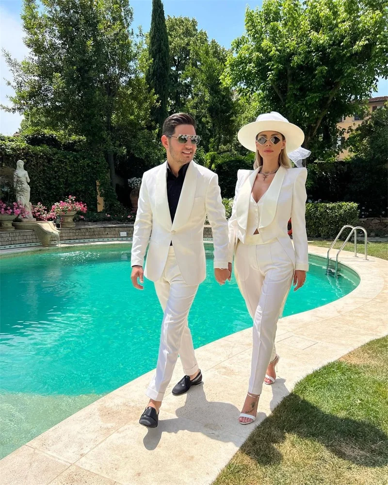 3 Pieces Women Suits Set Elegant Wedding Tuxedo Formal Blazer+Vest+Pants Prom Dress Custom Made Party High Low Jacket Outfit
3 Pieces Women Suits Set Elegant Wedding Tuxedo Formal Blazer+Vest+Pants Prom Dress Custom Made Party High Low Jacket Outfit