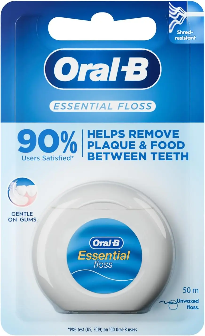 Unwaxed Dental Floss, 50m - Mint Flavor, Gentle & Silky
Unwaxed Dental Floss, 50m - Mint Flavor, Gentle & Silky