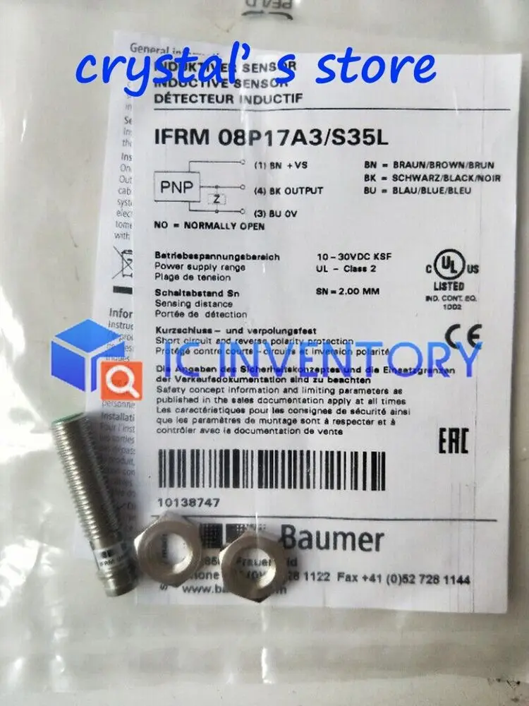 1PCS New Baumer Sensors IFRM08P17A3/S35L IFRM 08P17A3/S35L IFRM 08P17A3 / S35L
1PCS New Baumer Sensors IFRM08P17A3/S35L IFRM 08P17A3/S35L IFRM 08P17A3 / S35L