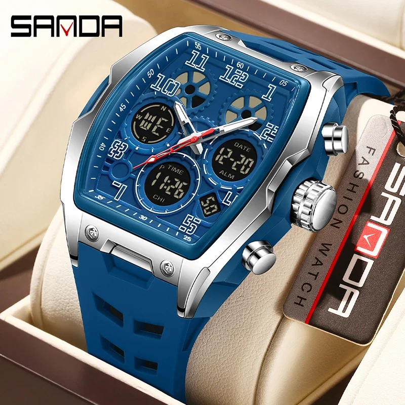 SANDA модные мужские спортивные электронные часы многофункциональный будильник с датой обратный отсчет водонепроницаемые светодиодные студенческие электронные часы
SANDA модные мужские спортивные электронные часы многофункциональный будильник с датой обратный отсчет водонепроницаемые светодиодные студенческие электронные часы