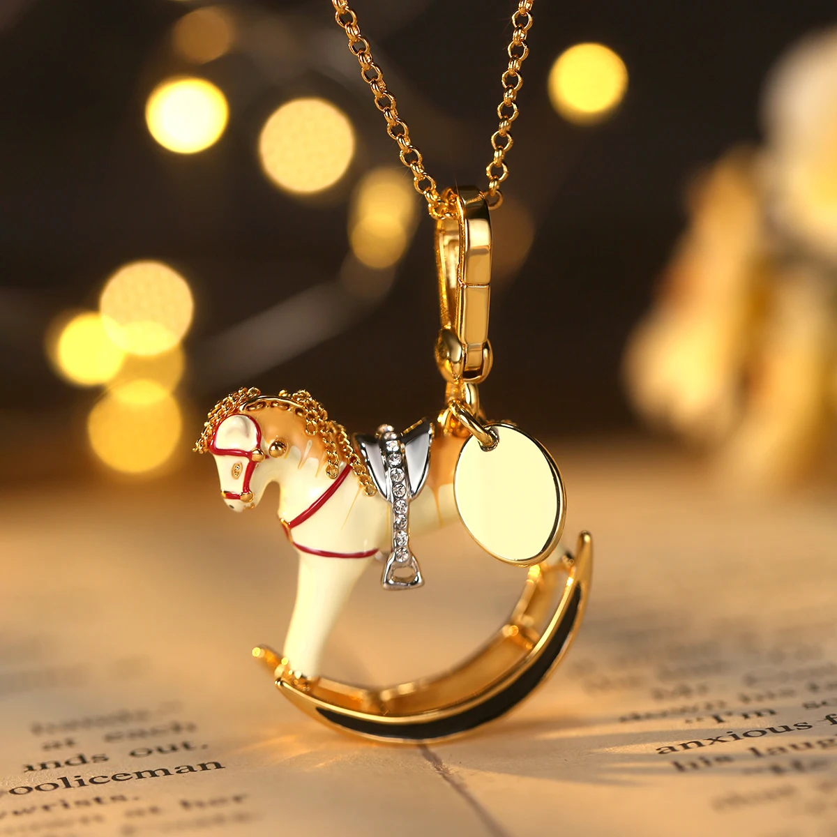 1Pc Exquisite Enamel White Pony Pendant Necklace for Women Cool Cute Party, Jewelry Keychain Bag Pendant Halloween Decor Gifts
1Pc Exquisite Enamel White Pony Pendant Necklace for Women Cool Cute Party, Jewelry Keychain Bag Pendant Halloween Decor Gifts