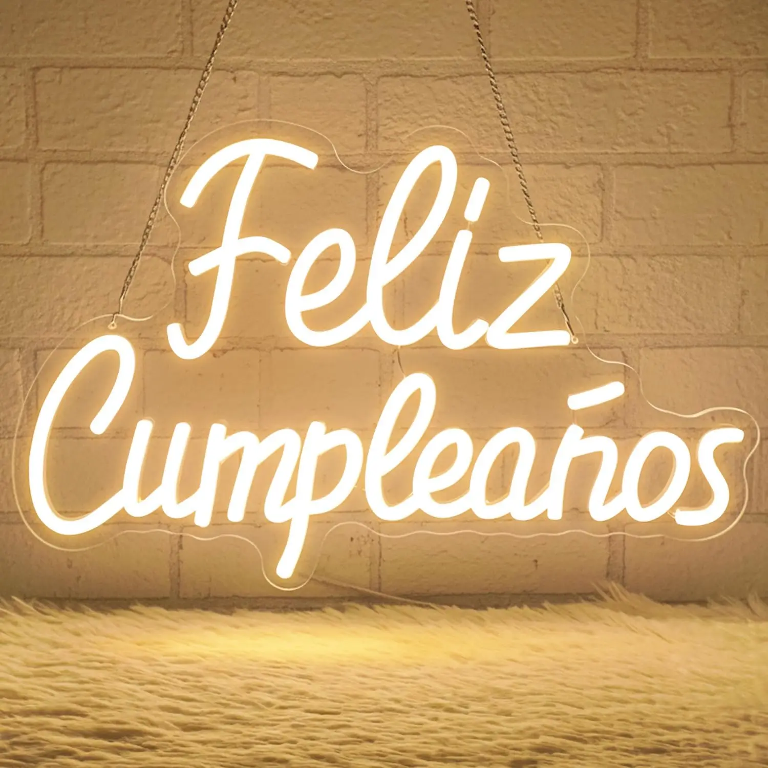 Feliz Cumpleaños Neon Sign Happy Birthday LED Neon Light Dimmable USB for Home Bar Wedding Celebration Birthday Party Wall Decor
Feliz Cumpleaños Neon Sign Happy Birthday LED Neon Light Dimmable USB for Home Bar Wedding Celebration Birthday Party Wall Decor