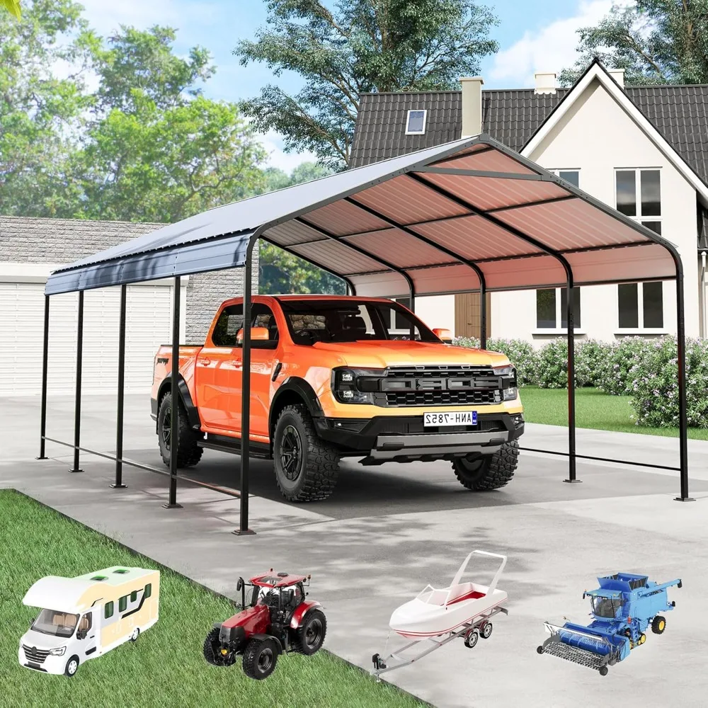 Car Ports 12x20 Heavy Duty Metal Carport Kit, UPF50+ UV Protection Galvanized Steel Car Port for RV/Vehicle Outdoor, 130mph Win
Car Ports 12x20 Heavy Duty Metal Carport Kit, UPF50+ UV Protection Galvanized Steel Car Port for RV/Vehicle Outdoor, 130mph Win