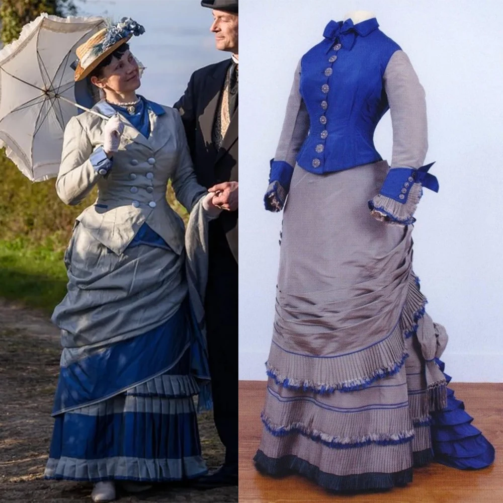 1870s Victorian Rococo Bustle Dress The Gilded Age Cosplay Costume Women Gothic Evening Walking Outfits Southern Belle Ball Gown
1870s Victorian Rococo Bustle Dress The Gilded Age Cosplay Costume Women Gothic Evening Walking Outfits Southern Belle Ball Gown