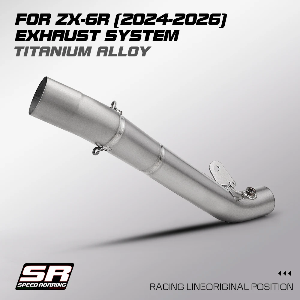 Motorcycle Exhaust Pipe Middle Link Adapter Tube Titanium Alloy Escape Line For ZX6R ZX-6R 2024-2026 60mm
Motorcycle Exhaust Pipe Middle Link Adapter Tube Titanium Alloy Escape Line For ZX6R ZX-6R 2024-2026 60mm