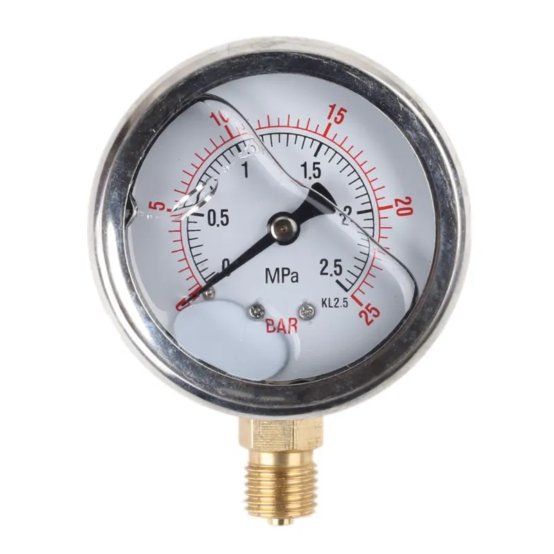 Air pump accessories pressure gauge plastic 1/2 metal pressure gauge pressure gauge head
Air pump accessories pressure gauge plastic 1/2 metal pressure gauge pressure gauge head