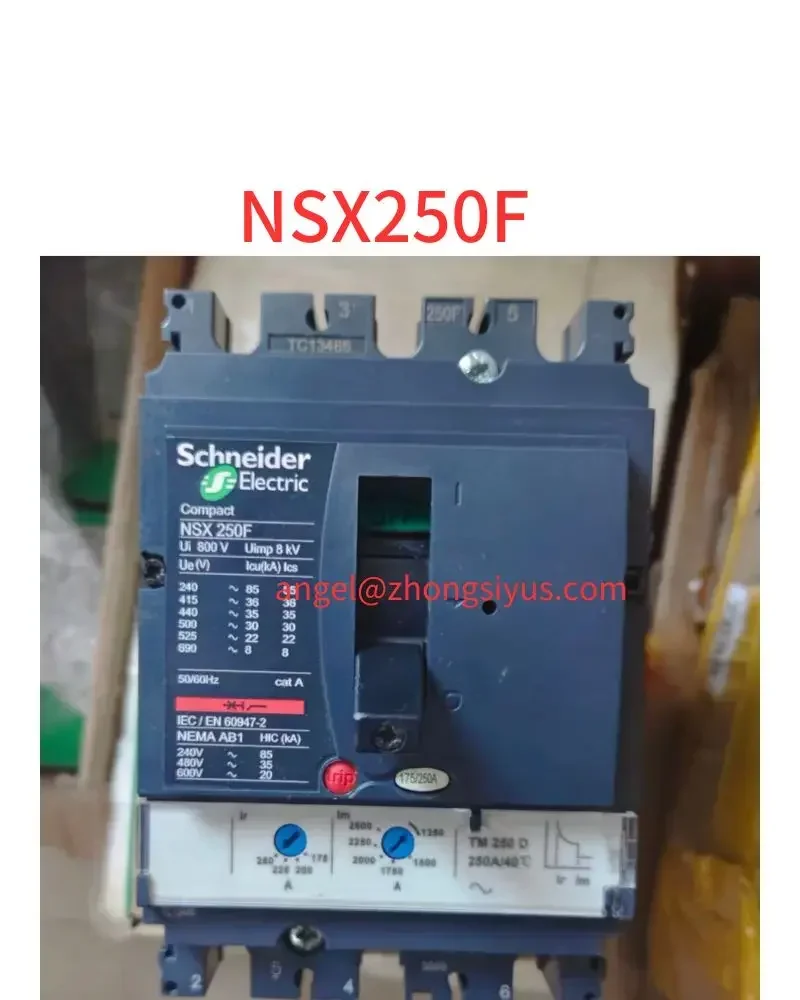 Used NSX250F molded case circuit breaker
Used NSX250F molded case circuit breaker