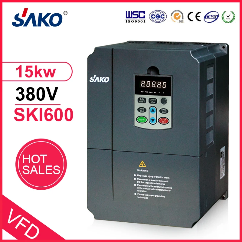 VFD interver 15 кВт 20 л.с. 380 В контроллер скорости двигателя преобразователь частоты переменного тока-Sako
VFD interver 15 кВт 20 л.с. 380 В контроллер скорости двигателя преобразователь частоты переменного тока-Sako