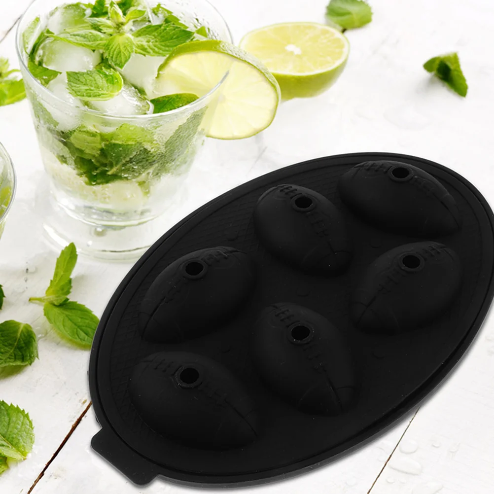 2pcs Rugby Ice Mold Tray Food Grade Silicone Reusable Cube Maker Black Color For Beverage Ice Cubes Kitchen Tool
2pcs Rugby Ice Mold Tray Food Grade Silicone Reusable Cube Maker Black Color For Beverage Ice Cubes Kitchen Tool