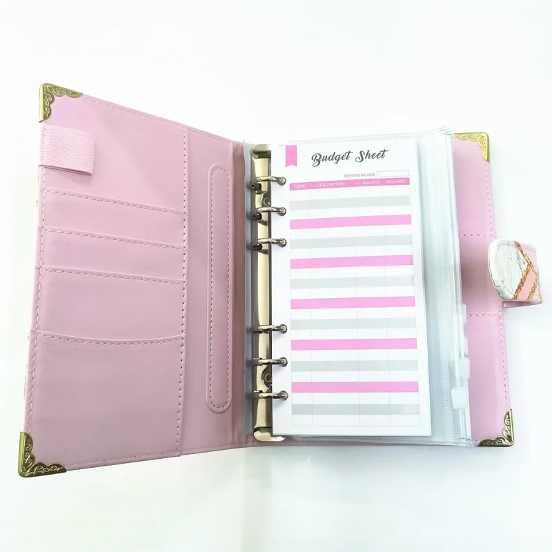 Marble A6 Budget Loose-leaf Binder Kit, PU Leather Ring Loose-leaf Notebook Money Saving Wallet for Travel Diary
Marble A6 Budget Loose-leaf Binder Kit, PU Leather Ring Loose-leaf Notebook Money Saving Wallet for Travel Diary