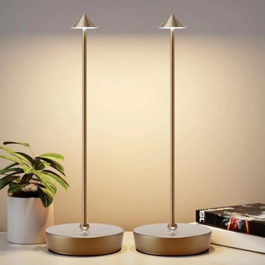 2Pack Rechargeable Cordless Table Lamp, Portable Powered LED Battery 6000mAh Metal USB Desk Lamp, 3 Levels Brightness Light for
2Pack Rechargeable Cordless Table Lamp, Portable Powered LED Battery 6000mAh Metal USB Desk Lamp, 3 Levels Brightness Light for