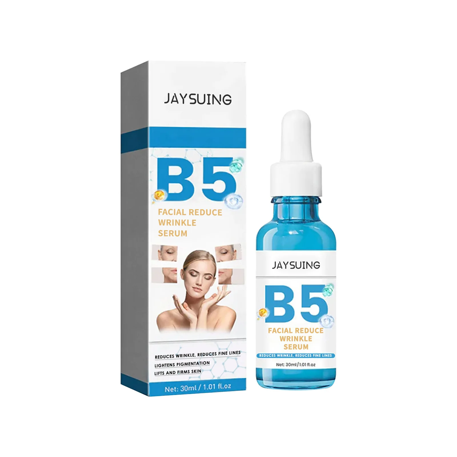 Retinol Face Serum B5 Anti W-Rinkle Nasolabial Folds Hyaluronic Acid Fine Line Lifting W-hiten Moisturizing Nicotinamide Serum
Retinol Face Serum B5 Anti W-Rinkle Nasolabial Folds Hyaluronic Acid Fine Line Lifting W-hiten Moisturizing Nicotinamide Serum