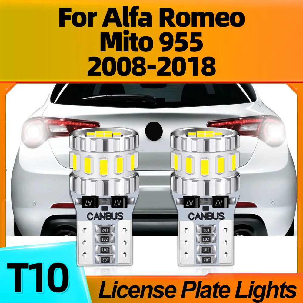 2Pcs Auto Lamps Car LED License Plate Light T10 W5W For Alfa Romeo Mito 955 2008 2009 2010 2011 2012 2013 2014 2015 2016 17 2018
2Pcs Auto Lamps Car LED License Plate Light T10 W5W For Alfa Romeo Mito 955 2008 2009 2010 2011 2012 2013 2014 2015 2016 17 2018